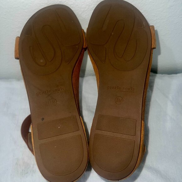 Kenneth Cole Gentle Souls Suede Wedge Sandals, Summer Shoes, Size 8 Sandals - Picture 3 of 8